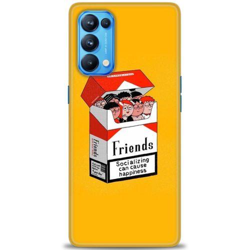 Oppo Reno 5 Pro Kılıf HD Baskılı Kılıf - Friends + Tam Ekran Koruyucu