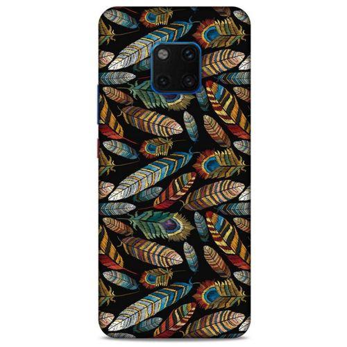Huawei Mate 20 Pro Kılıf Desenli Özel Seri Tüyler (28) Arka Kapak