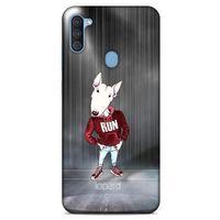 Samsung Galaxy A11 Kılıf FunnyMaX (41) Tank Kılıf Gri Bull Teriyer