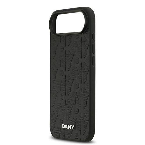 Apple iPhone 17 Air Kılıf DKNY Orjinal Lisanslı M-safe Şarj Özellikli 3D Yazılı Grid Pattern Kapak