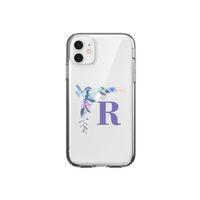 Mavi Kuş R Harfli iPhone 11 Şeffaf Kılıf