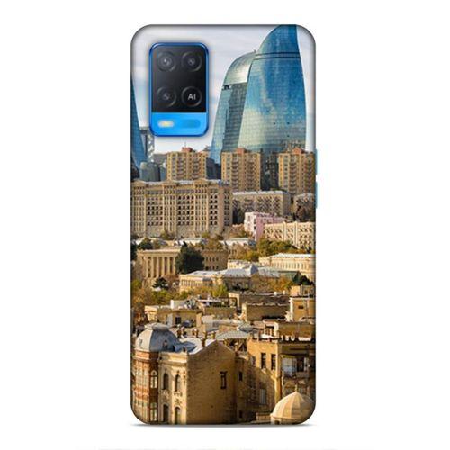 Oppo A54 4G Uyumlu Kılıf Azarbaijan (31) TPU Kılıf Bakü Kuleler