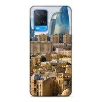 Oppo A54 4G Uyumlu Kılıf Azarbaijan (31) TPU Kılıf Bakü Kuleler