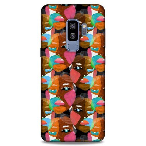 Lopard Samsung Galaxy S9 Plus Uyumlu Kılıf Sürreal Yüzler ♀ (7) Telefon Kılıfı Baskılı