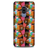 Lopard Samsung Galaxy S9 Plus Uyumlu Kılıf Sürreal Yüzler ♀ (7) Telefon Kılıfı Baskılı