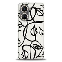 Realme 10 4G Kılıf HD Baskılı Kılıf - Suratlar + Tam Ekran Koruyucu