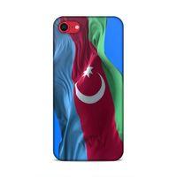 Apple iPhone SE 2020 Uyumlu Kılıf Azarbaijan (6) Silikon Kılıf Dalgalanan Bayrak