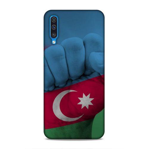 Samsung Galaxy A30s Uyumlu Kılıf Azarbaijan (19) Kılıfları Yumruk Bayrak