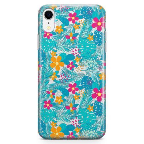 Apple iPhone XR Kılıf Hawai Palmiye Arka Kapak Koruma Desenli Full Koruyucu
