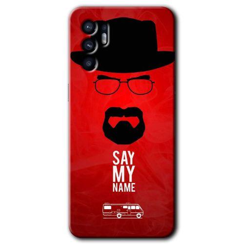Oppo Reno 6 HD Baskılı Kılıf + 9D Tam Ekran Koruyucu - Say My Name