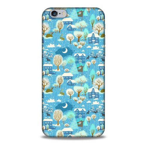 Apple Iphone 6 Kılıf Snowix (33) Hybrid Kılıf Mavi Beyaz
