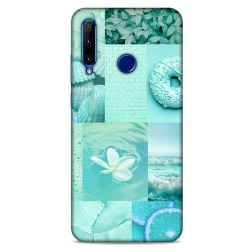 Huawei Y6P Uyumlu Kılıf Yeşil Delisi (36) Glitter Kılıf Tropikal orman yeşili
