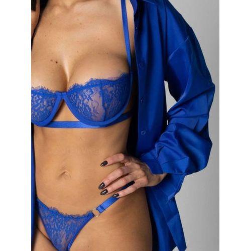 Balenli Anastasia Saks Dantel Bralet Takım