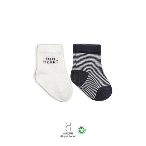 Big Heart Penye Soket Çorap 2’li Antrasit, Yumuşak ve Şık Tasarım