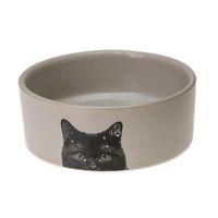 Karlıe Seramik Kedi Mama Kabı Krem Rengi 250 Ml