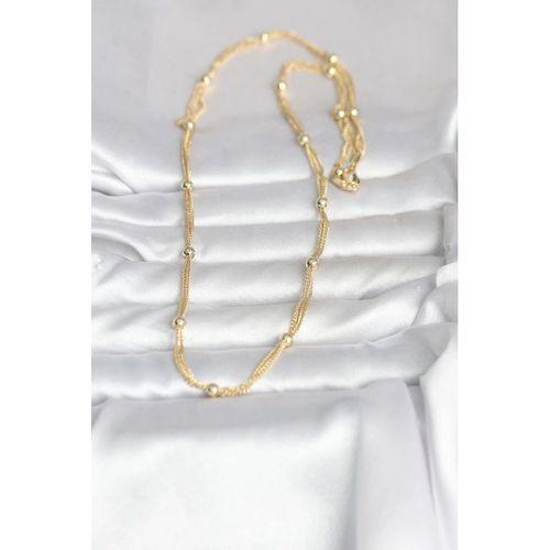 CM 14K Gold Renk Topçuk Model 60 cm Kadın Kolye