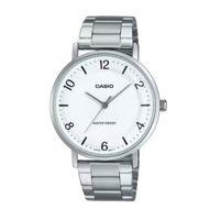 Casio MTP-VT03D-7BDF Quartz Çelik Gri Beyaz Kadran 40 mm Erkek Kol Saati