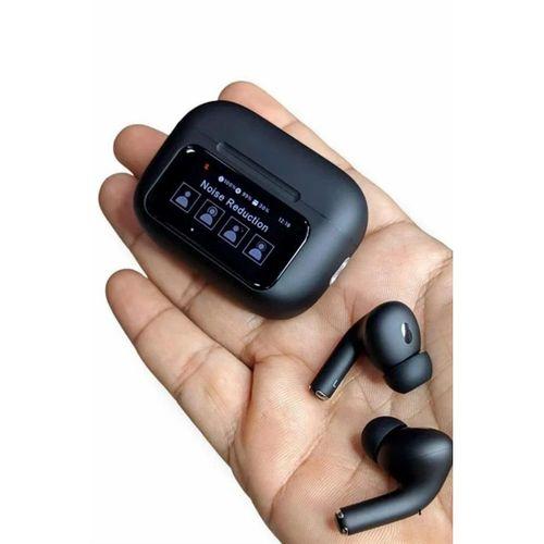 Yeni Nesil Anc Özellikli Çağrı Cevaplayan Dokunmatik Ekranlı Bluetooth Kulaklık Siyah