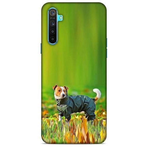 Oppo Realme 6i Kılıf Köpek Kıyafetleri (26) Tpu Silikon Kılıf Jack Russell Yağmurluk