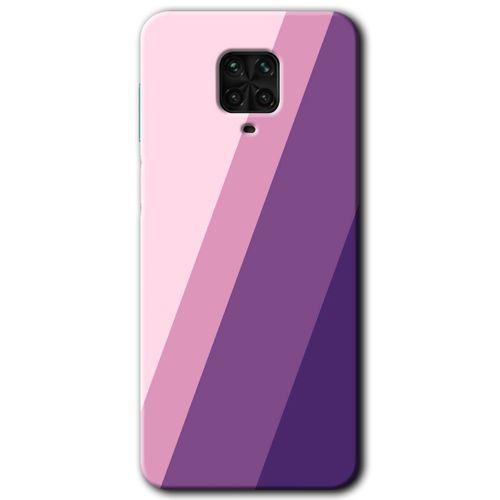 MRCİLETİSİM Xiaomi Redmi Note 9 Pro Kılıf Baskılı Kapak - Oblique + 5D Tam Kaplayan Cam