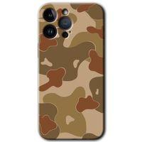 iPhone 14 Pro HD Baskılı Kılıf + 9D Tam Ekran Koruyucu - Kamuflaj 10