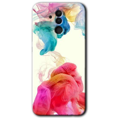 Huawei Mate 20 Lite Kılıf HD Desen Baskılı Arka Kapak - Gökkuşağı Color