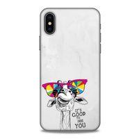 Animax Çılgın Zürafa Apple Iphone X Kılıf Desenli Silikon