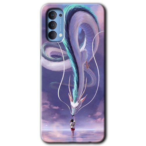 OPPO Oppo Reno 4 Kılıf HD Desen Baskılı Arka Kapak - Dragon Snake