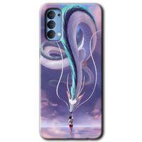 OPPO Oppo Reno 4 Kılıf HD Desen Baskılı Arka Kapak - Dragon Snake