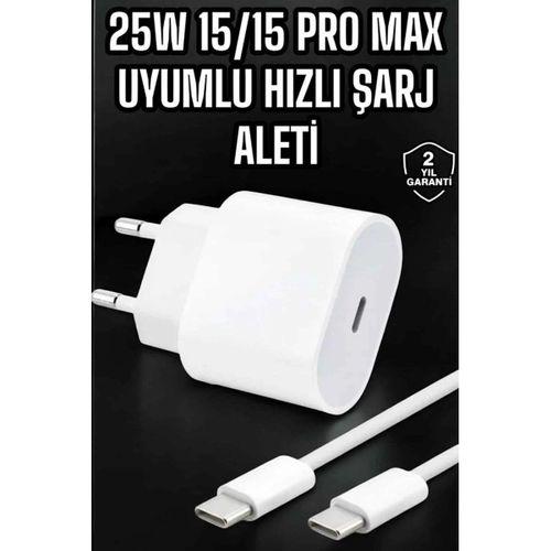 Güç Adaptörü Ve Kablosu Şarj Aleti 15 15 Pro Max Uyumlu Hızlı Şarj