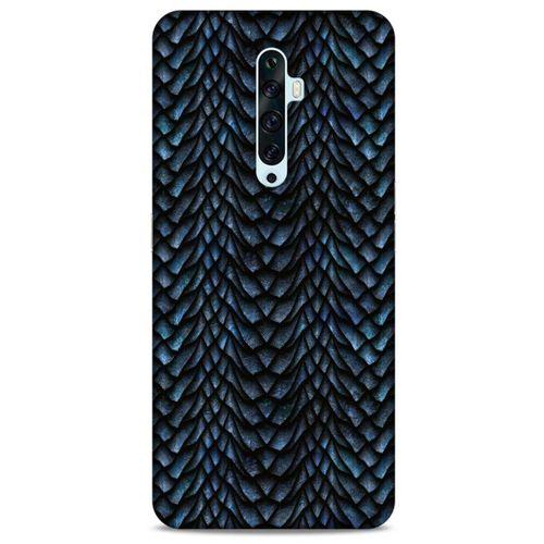 Oppo Reno 2z Kılıf Dragons (4) Koruma Kılıfı Ejderha Skin Lacivert