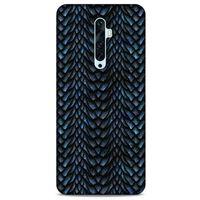 Oppo Reno 2z Kılıf Dragons (4) Koruma Kılıfı Ejderha Skin Lacivert