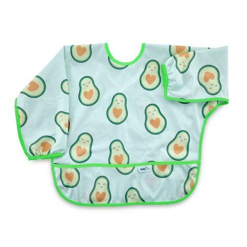 Babyjem BabyJem Baskılı BLW Kollu Önlük 784 Avokado