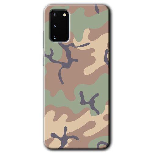 Potkal Hediye Fabrikası Samsung Galaxy S20 Kılıf HD Desen Baskılı Arka Kapak - Kamuflaj 29