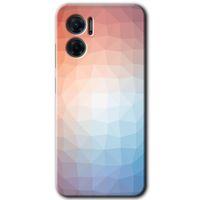 Xiaomi Redmi 10 5G HD Baskılı Kılıf + 9D Tam Ekran Koruyucu - Polygon Graident 3