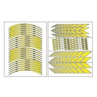 YAMAHA Yamaha Reflektör Sarı Mt-25 Uyumlu Racıng 1 Set Jant Şeridi