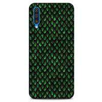 Samsung Galaxy A50 Kılıf Dragons (5) Koruma Kabı Ejderha Koyu Yeşil Pul