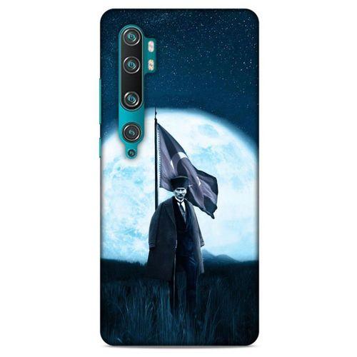 Xiaomi Mi Cc9 Pro Kılıf Atatürk (45) Liquid Air Kılıf Ay Işığı