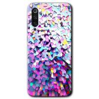 Potkal Hediye Fabrikası Xiaomi Mi 9 SE Kılıf HD Desen Baskılı Arka Kapak - Mosaic Fragments Colorfull