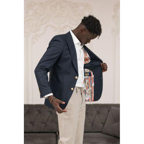 Slimfit İtalyan Yaka Astarlı Torba Cepli Blazer Ceket