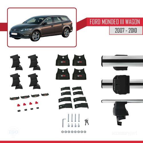 Ford Mondeo III Wagon 2007-2010 Arası ile uyumlu ACE-4 Ara Atkı Tavan Barı GRİ