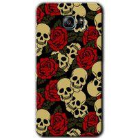 Samsung Galaxy Note 5 Kılıf HD Desen Baskılı Arka Kapak + Temperli Cam - Kurukafa Aşk