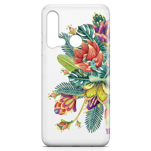 Huawei Nova 5i Kılıf Deve Tabanı Arka Kapak Koruma Desenli Full Koruyucu