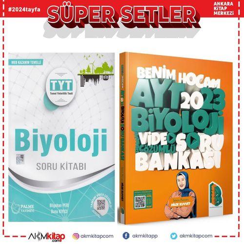 Palme TYT Biyoloji ve Benim Hocam 2023 AYT Biyoloji Soru Bankası Seti 2 Kitap