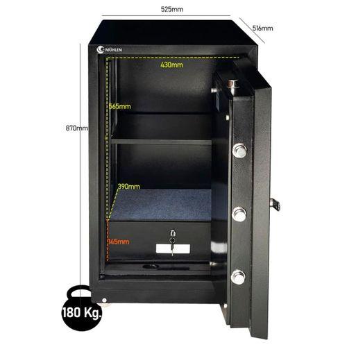 MÜHLEN Fire Safe K 880 | Yangına Dayanıklı Şifreli Çelik Kasa