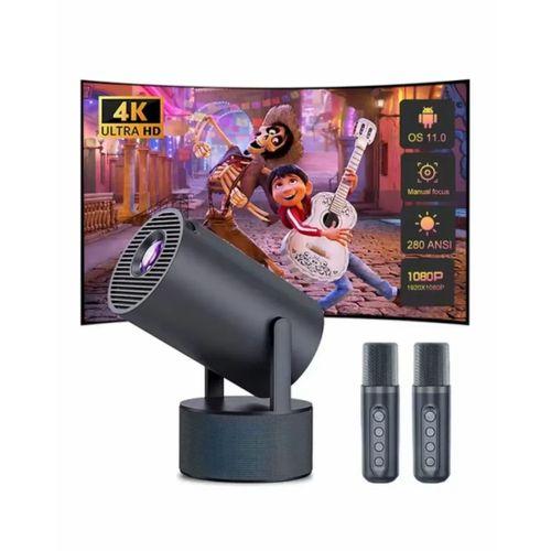 3ü 1 Arada Karaoke Ve Projeksiyon Sistemi Çift Mikrofon Destekli