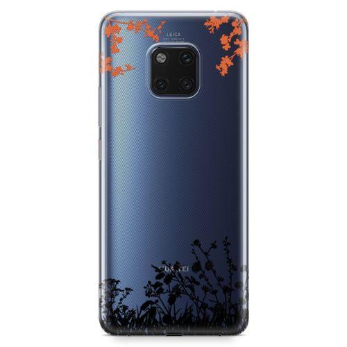 Huawei Mate 20 Pro Kılıf Ot Bahçesi Arka Kapak Koruma Desenli Full Koruyucu