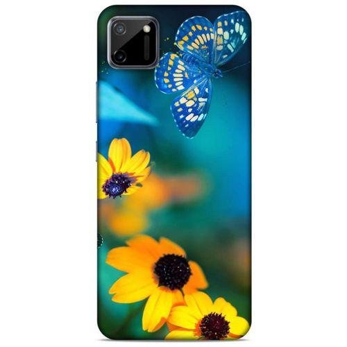 Lopard Oppo Realme C11 Uyumlu Kılıf Bahar (50) Shockproof Kılıf Kelebek Çiçek