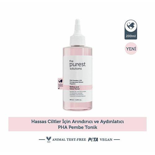 The Purest Solutions Hassas Ciltler İçin Arındırıcı ve Aydınlatıcı PHA Pembe Tonik 200 ML