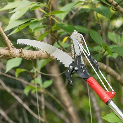 WORKPRO WP333006 270cm 2 IN 1 Teleskobik Saplı Profesyonel Ağaç Budama Testeresi ve 25mm Dal Budama Makası